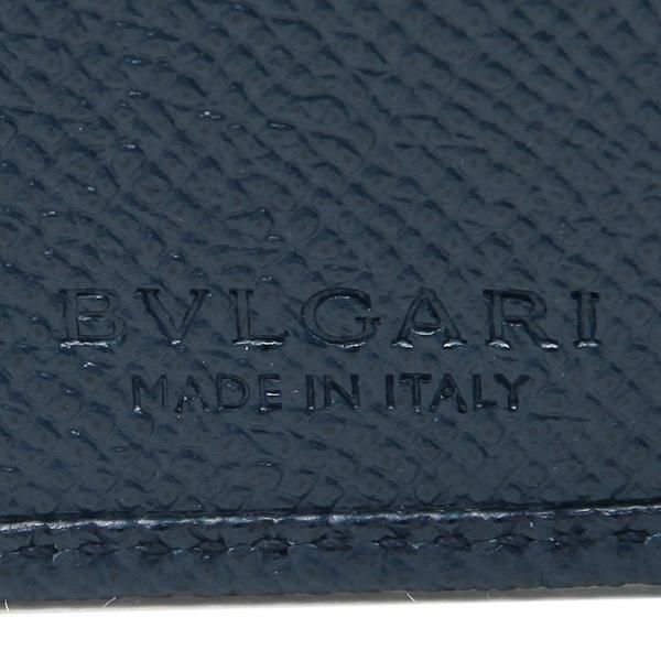 ブルガリ 財布 BVLGARI 39324 DSAP WALLETS ITALIAN メンズ 二つ折り財布 無地 DENIM SAPPHIRE 紺 詳細画像