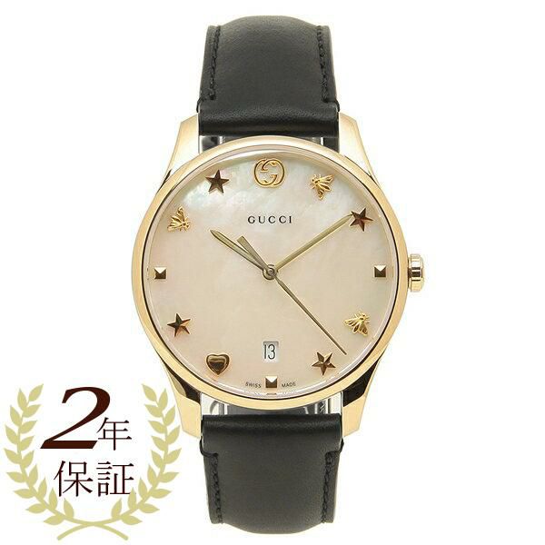 グッチ 時計 GUCCI YA1264044 GーTIMELESS Gータイムレス 36MM レディース腕時計ウォッチ ブラック/ゴールド