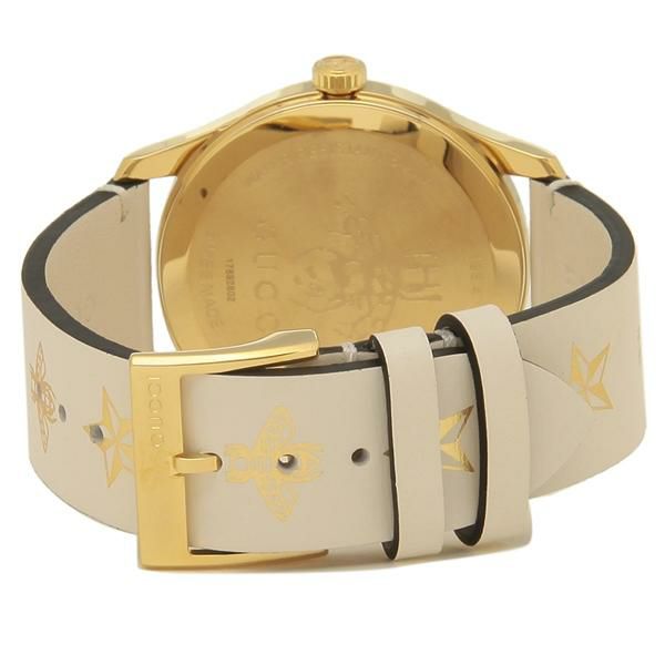 グッチ 時計 GUCCI YA1264096 GーTIMELESS Gータイムレス 38MM レディース/メンズ 腕時計 ウォッチ ホワイト/ゴールド 詳細画像
