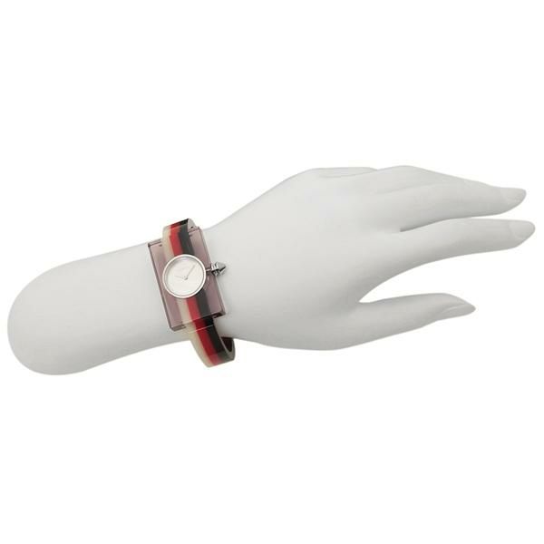グッチ 時計 GUCCI YA143523 VINTAGE WEB ヴィンテージウェブ スケルトン ミディアム レディース腕時計ウォッチ シルバー/レッド/ブルー 詳細画像