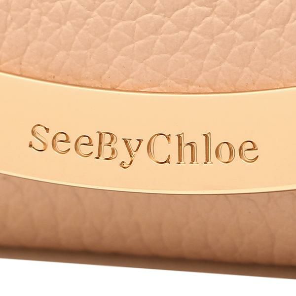 シーバイクロエ 財布 SEE BY CHLOE CHS17WP580349 6K0 LIZZIE MINI TRIーFOLD リジー リッジー ミニ財布 レディース 三つ折り財布 無地 POWDER 詳細画像