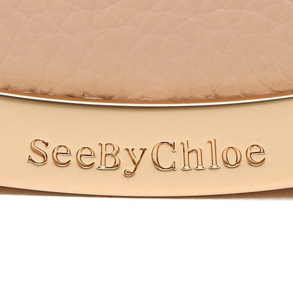 シーバイクロエ 財布 SEE BY CHLOE CHS17WP781349 6K0 LIZZIE COMPLETE MEDIUM WALLET リジー リッジー レディース 三つ折り財布 無地 POWDER 詳細画像