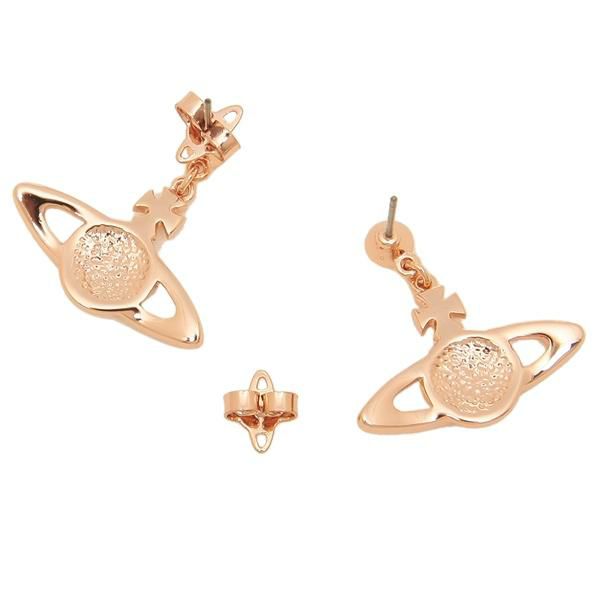 ヴィヴィアンウエストウッド ピアス アクセサリー VIVIENNE WESTWOOD 62020025 G120 ミニ バス リリーフ ドロップ レディース ピンク/ゴールド vi-724536b3 詳細画像
