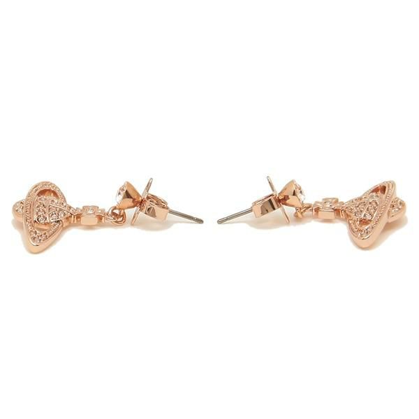ヴィヴィアンウエストウッド ピアス アクセサリー VIVIENNE WESTWOOD 62020025 G120 ミニ バス リリーフ ドロップ レディース ピンク/ゴールド vi-724536b3 詳細画像