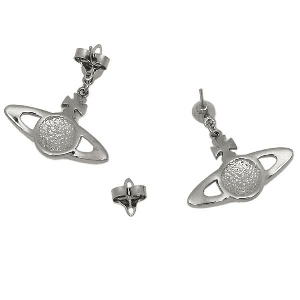 ヴィヴィアンウエストウッド ピアス アクセサリー VIVIENNE WESTWOOD 62020025 S108 ミニ バス リリーフ ドロップ レディース ガンメタル vi-724536b4 詳細画像