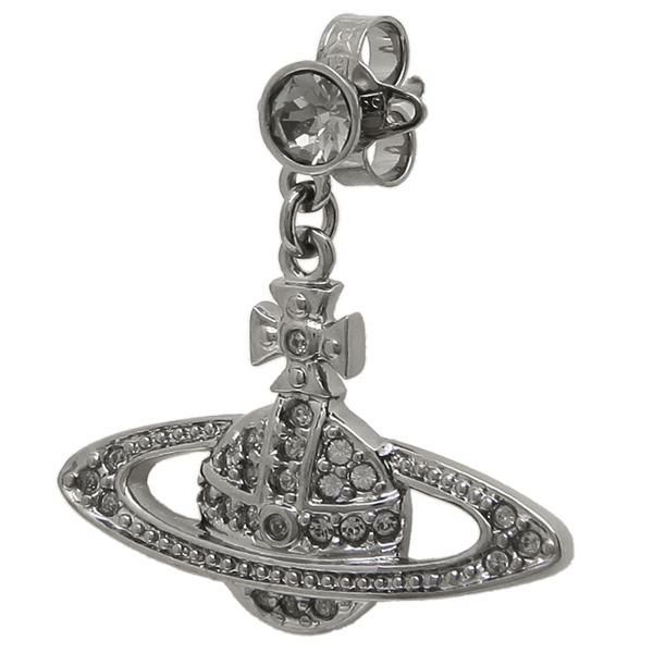 ヴィヴィアンウエストウッド ピアス アクセサリー VIVIENNE WESTWOOD 62020025 S108 ミニ バス リリーフ ドロップ レディース ガンメタル vi-724536b4 詳細画像