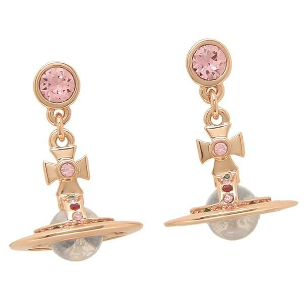 ヴィヴィアンウエストウッド ピアス アクセサリー VIVIENNE WESTWOOD 62020032 G002 ペッティ　オーブ レディース ピンク/ゴールドvi-724537b3