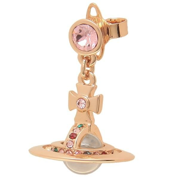 ヴィヴィアンウエストウッド ピアス アクセサリー VIVIENNE WESTWOOD 62020032 G002 ペッティ　オーブ レディース ピンク/ゴールドvi-724537b3 詳細画像
