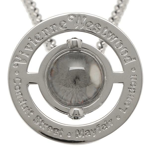 ヴィヴィアンウエストウッド ネックレス アクセサリー VIVIENNE WESTWOOD 63020096 S001 SMALL ORB PENDANT スモールオーブ レディース ペンダント ブラック vi-752106b4 詳細画像