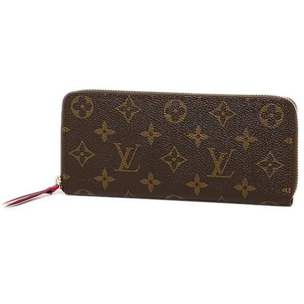 ルイヴィトン LOUIS VUITTON 長財布 モノグラム 財布 ルイヴィトン LOUIS VUITTON 財布 M60742 モノグラム ポルトフォイユ・クレマンス 長財布 フューシャ 詳細画像