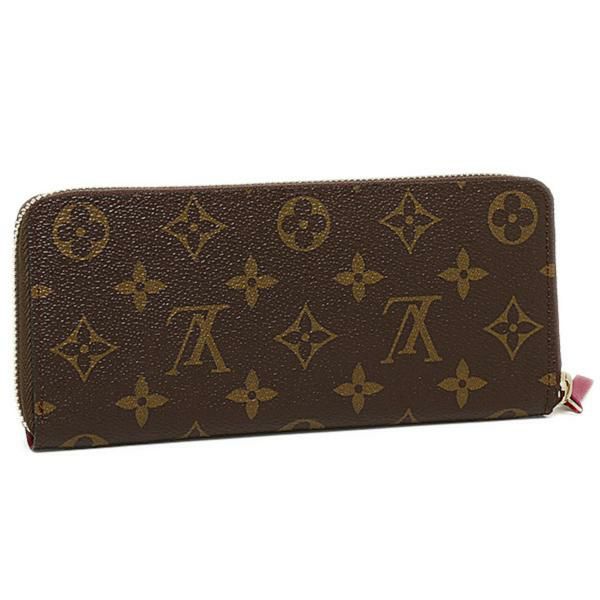 ルイヴィトン LOUIS VUITTON 長財布 モノグラム 財布 ルイヴィトン LOUIS VUITTON 財布 M60742 モノグラム ポルトフォイユ・クレマンス 長財布 フューシャ 詳細画像