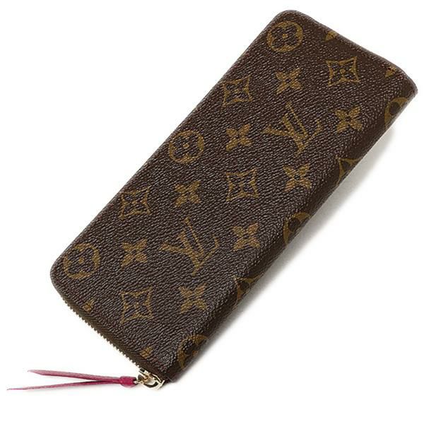 ルイヴィトン LOUIS VUITTON 長財布 モノグラム 財布 ルイヴィトン LOUIS VUITTON 財布 M60742 モノグラム ポルトフォイユ・クレマンス 長財布 フューシャ 詳細画像