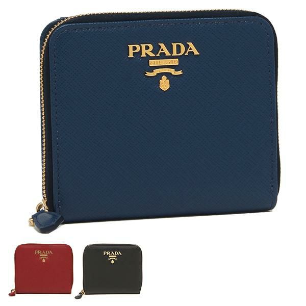 プラダ 二つ折り財布 サフィアーノ ミニ財布 レディース PRADA 1ML036 QWA