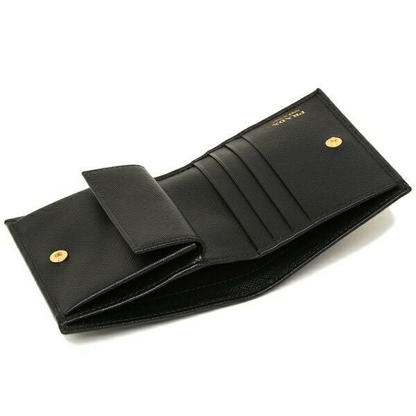 プラダ 二つ折り財布 サフィアーノ ミニ財布 レディース PRADA 1MV204 QWA 2DF8 2DKY 詳細画像