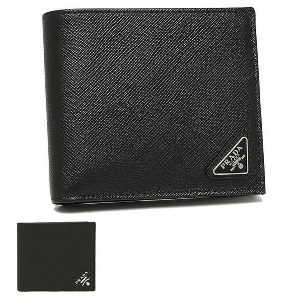 プラダ 二つ折り財布 サフィアーノ メンズ PRADA 2MO738 QHH QME