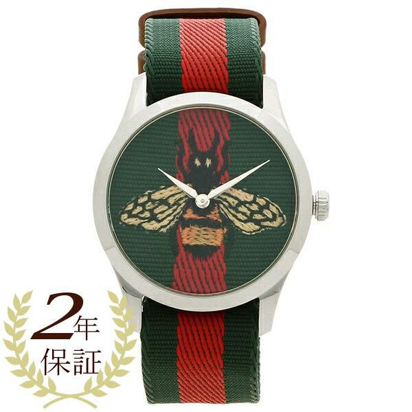 グッチ 時計 GUCCI YA1264060 38MM ル マルシェ デ メルヴェイユ ミディアム クォーツ レディース/メンズ 腕時計 ウォッチ グリーン/レッド/マルチ
