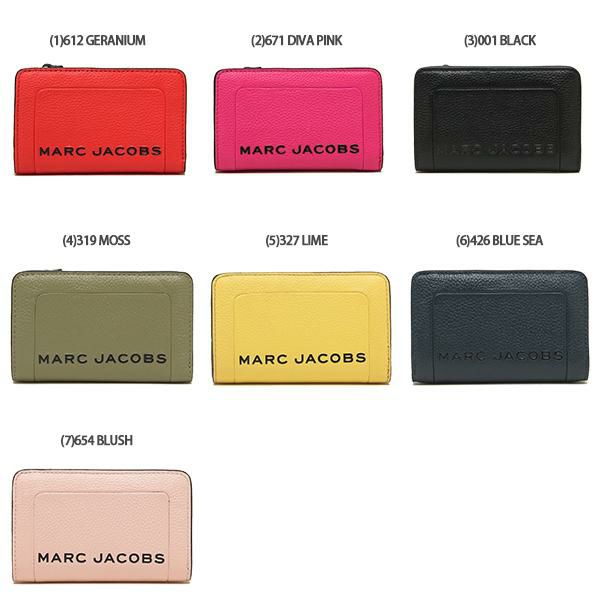 マークジェイコブス 二つ折り財布 テクスチャードボックス レディース MARC JACOBS M0015105 詳細画像