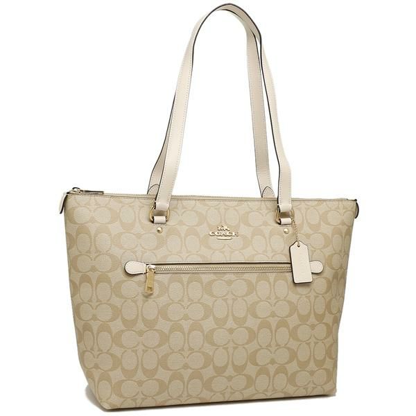 コーチ バッグ COACH F79609 IMDQC ギャラリー トート シグネチャー キャンバス レディース トートバッグ ライトカーキ/チョーク