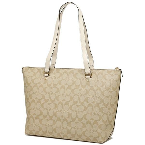 コーチ バッグ COACH F79609 IMDQC ギャラリー トート シグネチャー キャンバス レディース トートバッグ ライトカーキ/チョーク 詳細画像