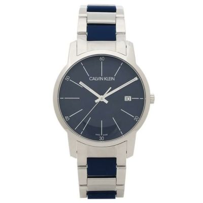 カルバンクライン 時計 Calvin Klein K2g2g1vn 43mm City シティ クォーツ メンズ腕時計 ウォッチ ブルー シルバー お取り寄せ商品 Axes