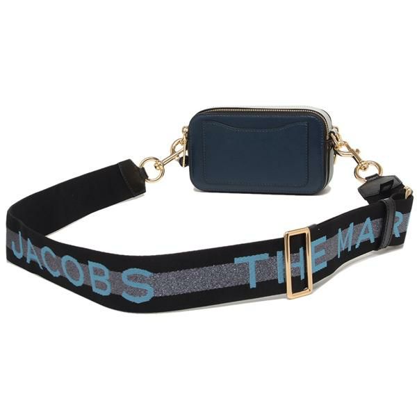 マークジェイコブス バッグ MARC JACOBS M0014146 424 SNAPSHOT MARC JACOBS スナップショット レディース ショルダーバッグ 無地 NEW BLUE SEA MULTI 紺 詳細画像