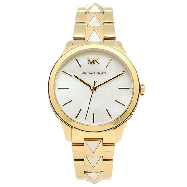 マイケルコース 時計 レディース ランウェイ 38MM クォーツ ホワイト ゴールド MICHAEL KORS MK6689