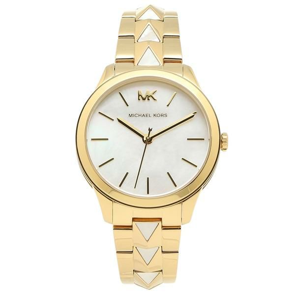 マイケルコース 時計 レディース ランウェイ 38MM クォーツ ホワイト ゴールド MICHAEL KORS MK6689