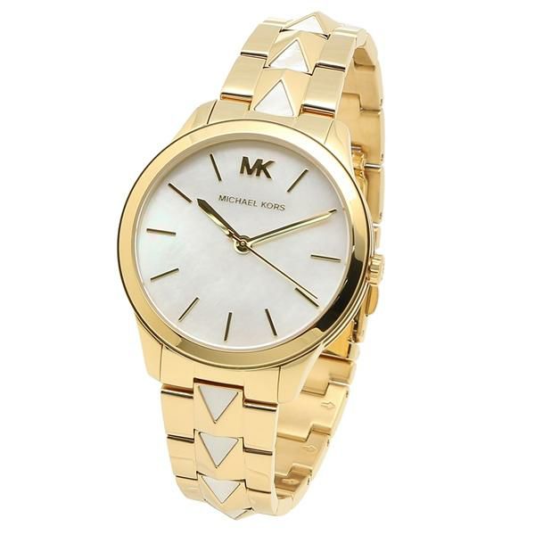 マイケルコース 時計 レディース ランウェイ 38MM クォーツ ホワイト ゴールド MICHAEL KORS MK6689 詳細画像