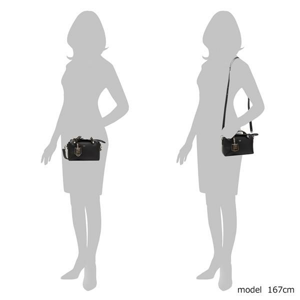 フェンディ バッグ FENDI 8BL145 A6CO F147M BY THE WAY MINI CROSSY BODY バイ ザ ウェイ ミニ クロスボディ レディース ハンドバッグ 無地 BLACK/MAYA BLACK 黒 詳細画像