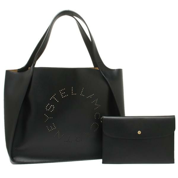 ステラマッカートニー バッグ STELLA McCARTNEY 502793 W8542 1000 ECO SOFT ALTER NAPPA アルターナッパ エコソフト レディース トートバッグ 無地 BLACK 黒