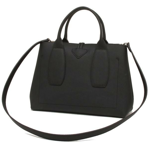 ロンシャン バッグ LONGCHAMP 10058 HPN 001 ROSEAU ロゾ レディース ハンドバッグ 無地 BLACK 黒 詳細画像