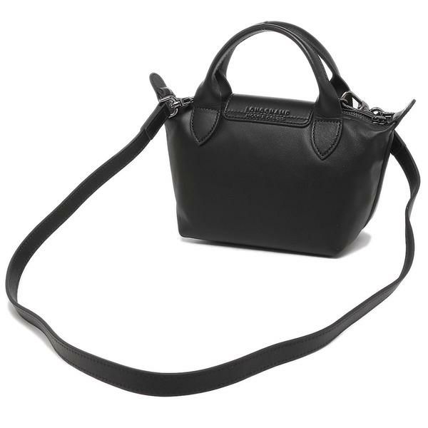 ロンシャン バッグ LONGCHAMP 1500 757 001 LE PLIAGE CUIR プリアージュ キュイール レディース ハンドバッグ ショルダーバッグ 無地 BLACK 黒 詳細画像