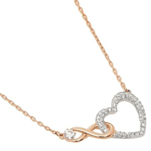 スワロフスキー ネックレス アクセサリー SWAROVSKI 5518865 INFINITY HEART インフィニティ レディース ペンダント ローズゴールド/シルバー 詳細画像