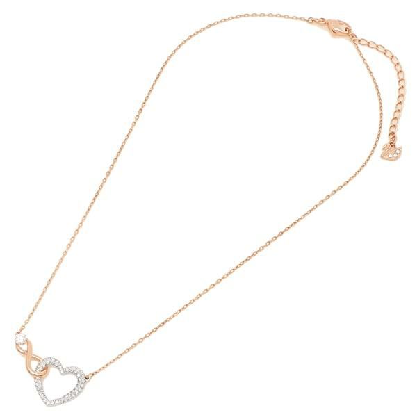 スワロフスキー ネックレス アクセサリー SWAROVSKI 5518865 INFINITY HEART インフィニティ レディース ペンダント ローズゴールド/シルバー 詳細画像