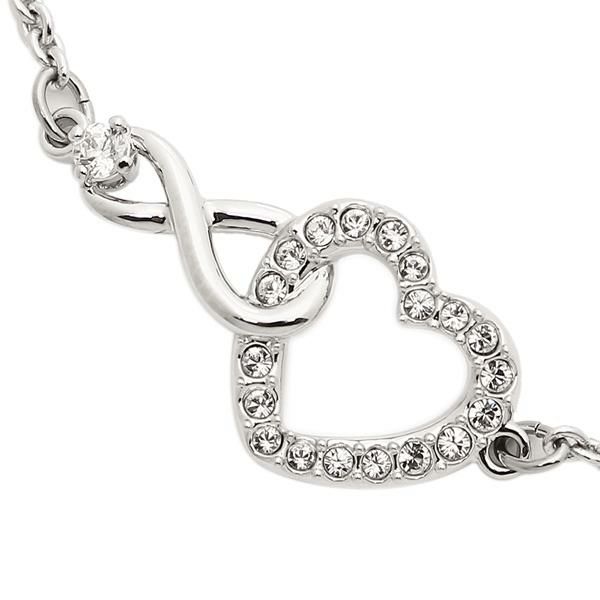 スワロフスキー ブレスレット アクセサリー SWAROVSKI 5524421 INFINITY HEART レディース バングル シルバー 詳細画像