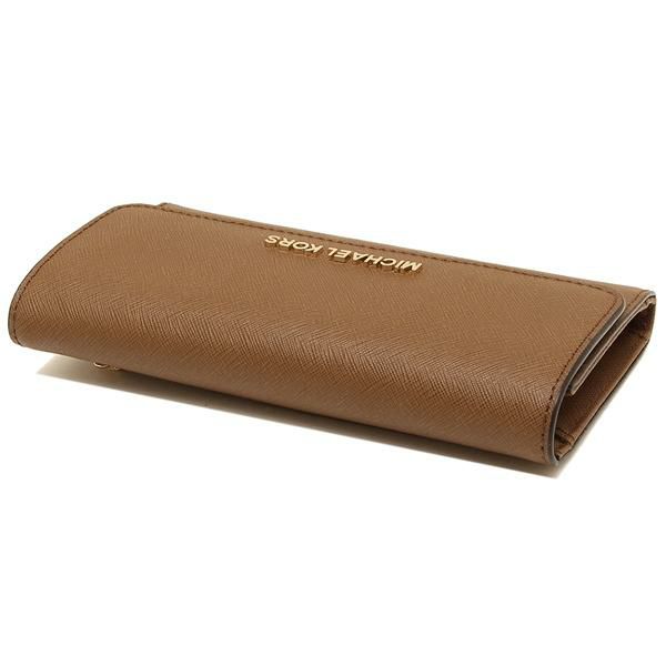 マイケルコース 財布 MICHAEL KORS 35S8GTVF7L レディース 長財布 無地 LUGGAGE 茶色 詳細画像