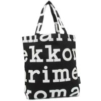 マリメッコ バッグ MARIMEKKO 047312 911 NOTKO LOGO ロゴ レディース トートバッグ BLACK/WHITE 黒 A4対応