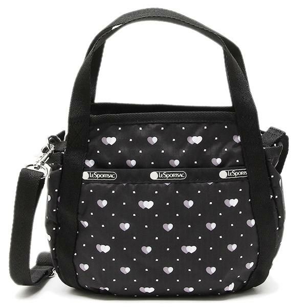 レスポートサック バッグ LESPORTSAC 8056 F517 SMALL JENNI レディース ショルダーバッグ ドット 水玉 LOVE ME MOST 黒 詳細画像