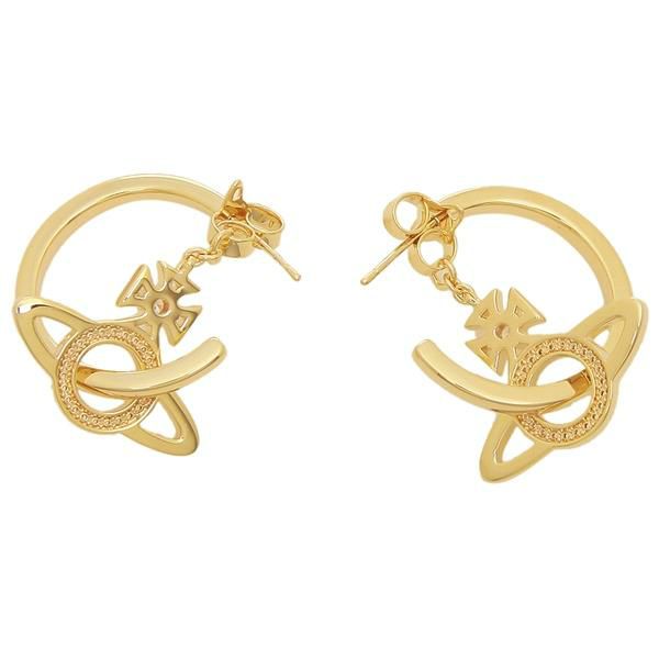 ヴィヴィアンウエストウッド ピアス アクセサリー VIVIENNE WESTWOOD 62010105 R102 MIRANDA EARRINGS レディース GOLD 詳細画像