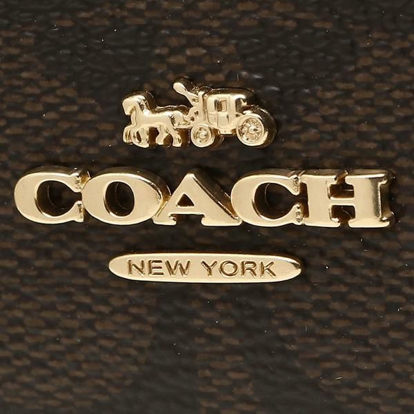 コーチ コインケース パスケース COACH F88208 IMAA8 ミニ スキニー 1Ｄ ケース シグネチャー キャンバス レディース コインケース パスケース ブラウン/ブラック 茶色 詳細画像