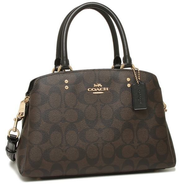 コーチ ハンドバッグ ショルダーバッグ シグネチャー ミニサイズ ブラウン レディース COACH 91494