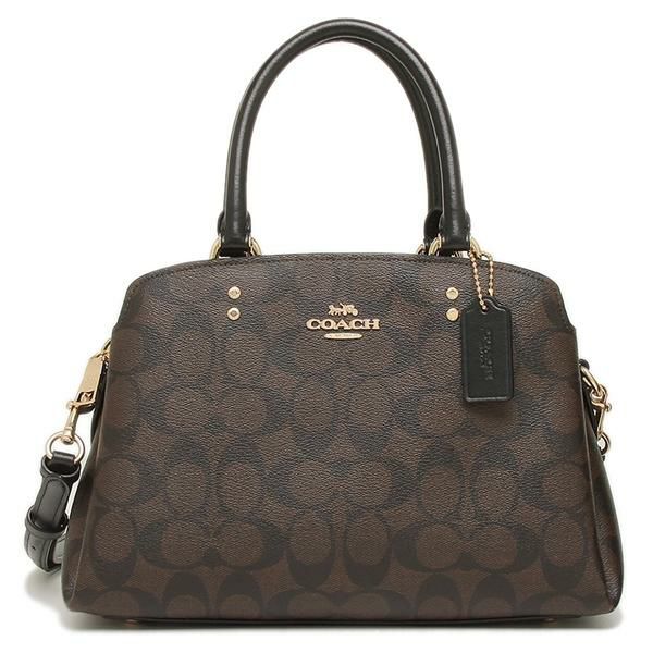 コーチ ハンドバッグ ショルダーバッグ シグネチャー ミニサイズ ブラウン レディース COACH 91494 詳細画像