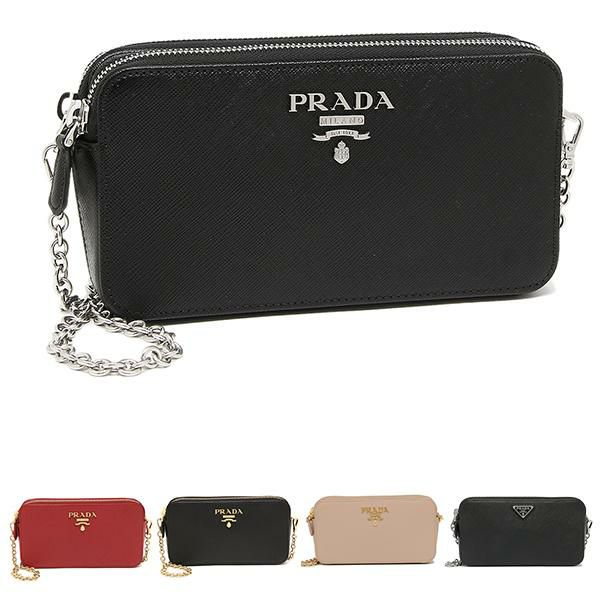 プラダ ショルダーバッグ サフィアーノ ミニバッグ 財布ショルダー チェーンウォレット レディース PRADA 1DH010 QWA QHHF