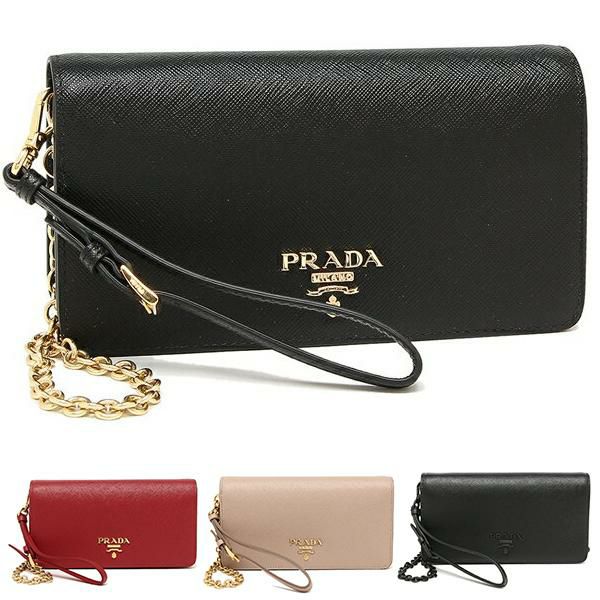 プラダ ショルダーバッグ サフィアーノ ミニバッグ 財布ショルダー チェーンウォレット リストレット レディース PRADA 1DH029 QWA