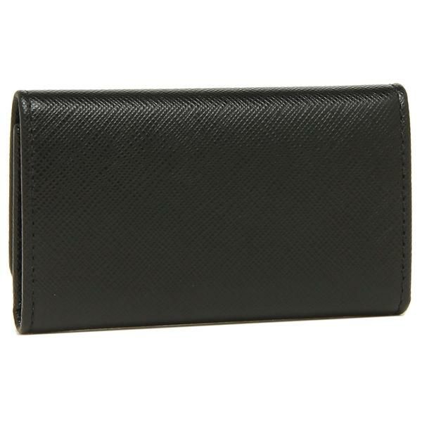 プラダ キーケース PRADA 1PG004 QWA F0002 SAFFIANO METAL ORO サフィアーノ キーホルダー 無地 NERO 黒 詳細画像