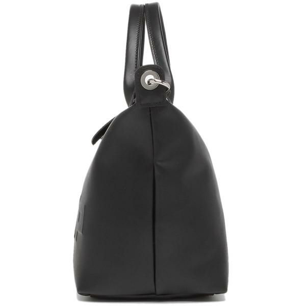 ロンシャン バッグ LONGCHAMP 1512 712 001 LE PLIAGE CUIR ESTAMPE プリアージュ キュイール TOP HANDLE S レディース ハンドバッグ 無地 BLACK 黒 詳細画像