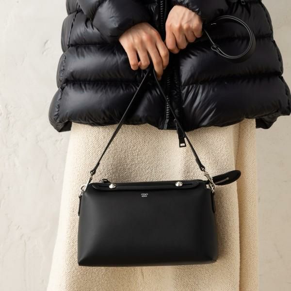 フェンディ バッグ FENDI 8BL146 1D5 F0GXN BY THE WAY バイザウェイ 2WAY レディース ハンドバッグ 無地 BLACK/PALLADIUM 黒 詳細画像