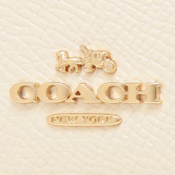 コーチ コインケース COACH F88250 IMCHK ミニ スキニー ID ケース レディース コインケース パスケース 無地 チョーク 白 詳細画像