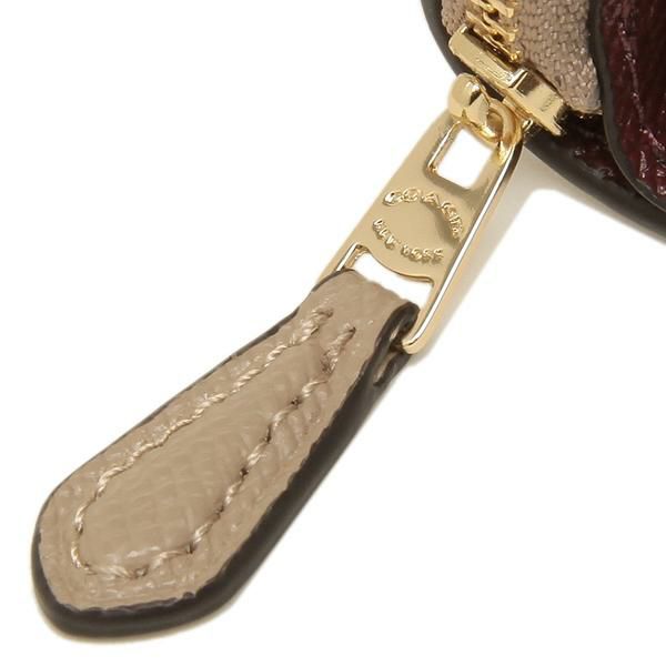 コーチ 財布 COACH 37968 IMTAU スモール スリーフォールド ウォレット レディース 二つ折り財布 三つ折り財布 ミニ財布 無地 トープ 詳細画像