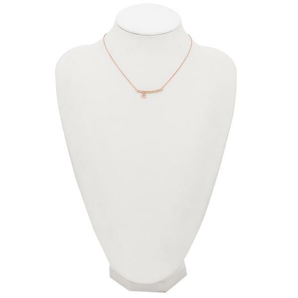 コーチ ネックレス アクセサリー COACH 91431 RGD SIGNATURE PAVE BAR NECKLACE レディース ペンダント ROSE GOLD 詳細画像